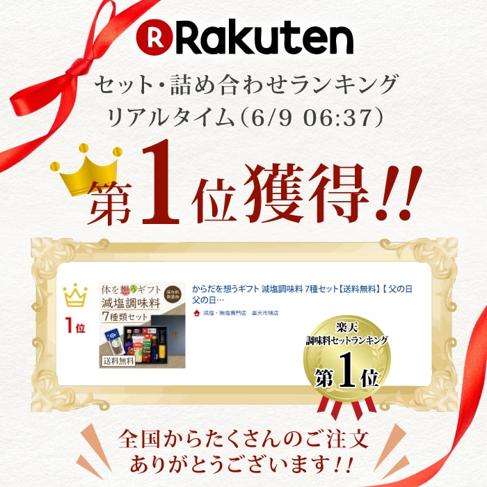 からだを想うギフト減塩調味料セット7種類セット