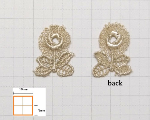 レースモチーフ デイジー5個[lac-mot-103]