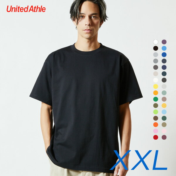 大きいサイズ Tシャツ メンズ レディース 無地 半袖 シンプル おしゃれ 重ね着 インナー プレミアムTシャツ サイズ 白 黒 青 赤 6.2オンス 運動会 ...