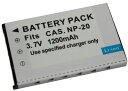カシオ CASIO NP-20 互換バッテリー 1200mA