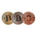 ビットコイン Bitcoin ゴルフマーカー ギフト レプリカ 仮想通貨 コイン グッズ ゴルフマーカー 1枚 (ゴールド/シルバー/ブラウン)