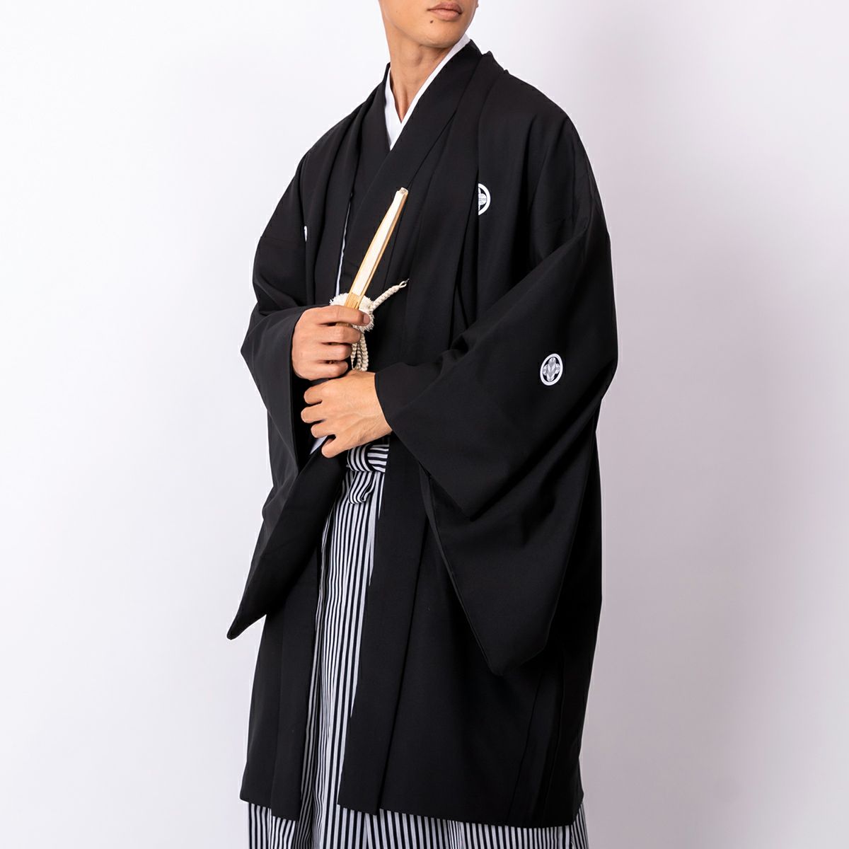 仕立てオーダー着物（もしくは羽織） 黒紋付 正絹 黒羽二重