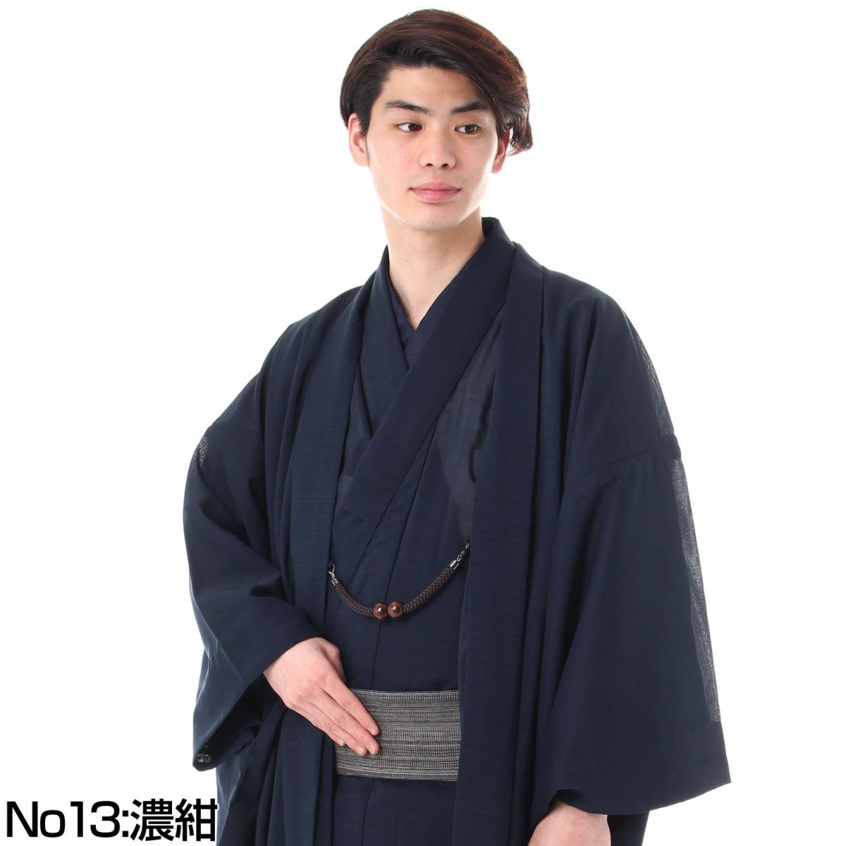 羽織 メンズ 洗える羽織 男性着物 紗 無地 単衣 羽織