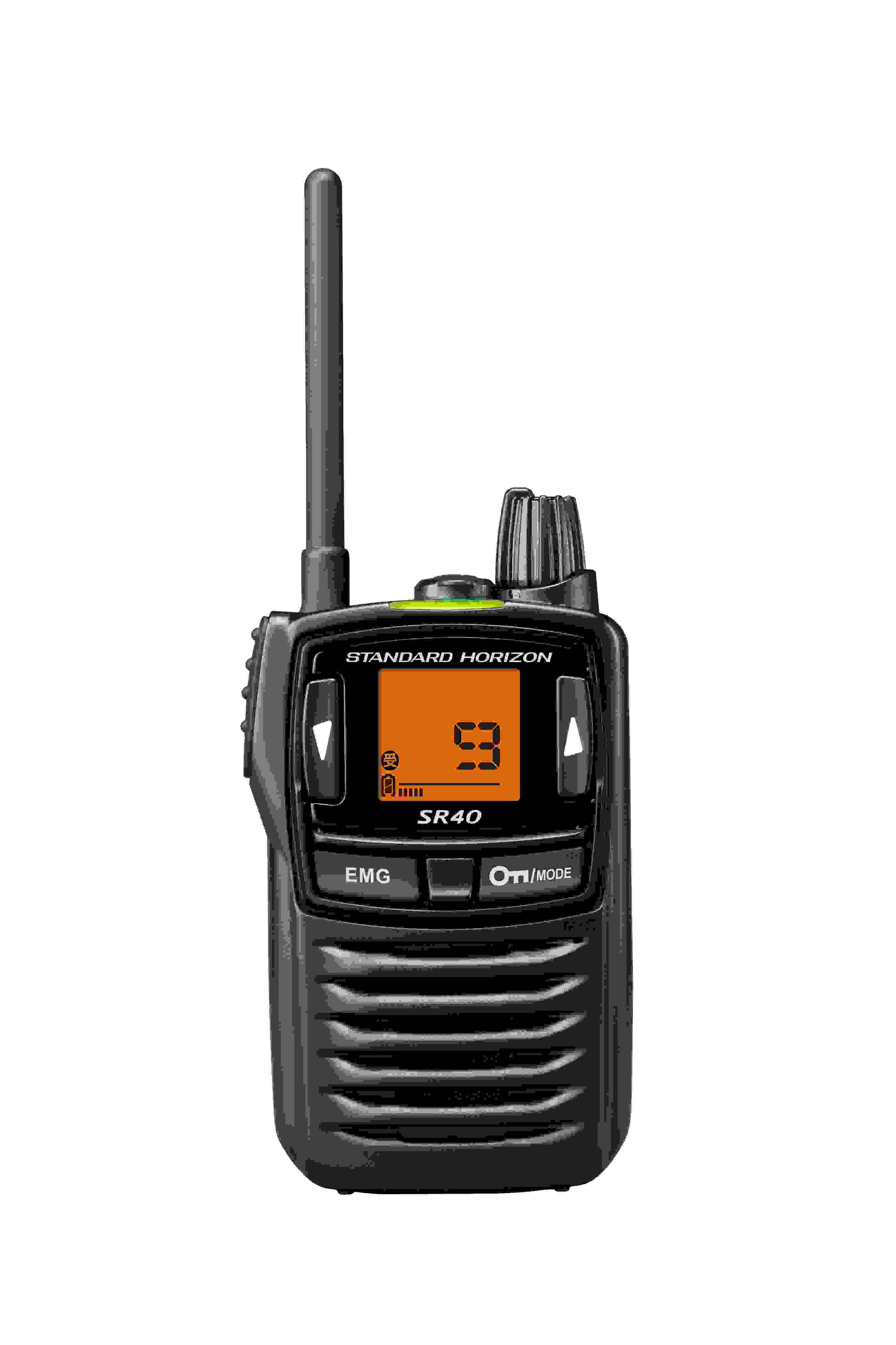 スタンダードホライゾン 八重洲無線 SR40 2台 ブラック 特定小電力トランシーバー + SSM-59ASA 2個 小型タイピンマイク&イヤホン 無線機