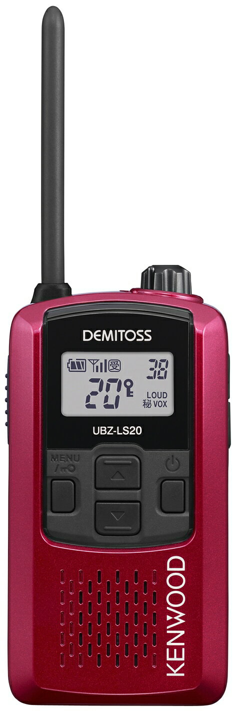 JVCケンウッド UBZ-LS20 レッド×2 特定小電力トランシーバー + SMC-34(G) ×2 スピーカーマイクロホン