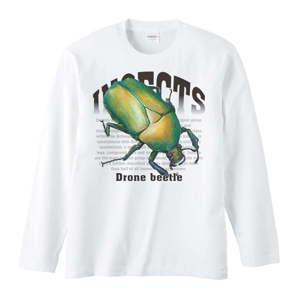 カナブン（昆虫シリーズ）／長袖Tシャツのサムネイル