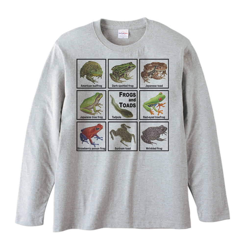 カエル大好き！／長袖Tシャツ