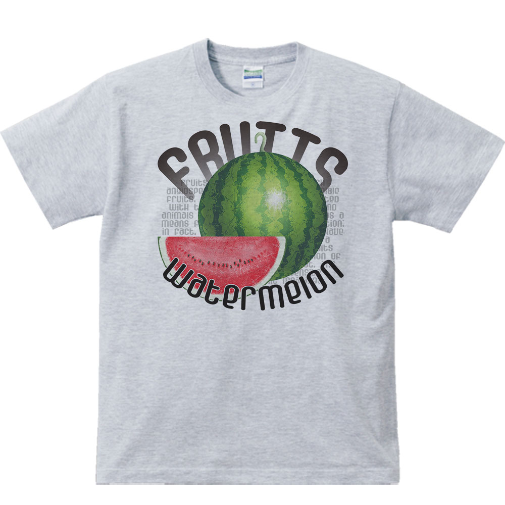西瓜（スイカ）果物シリーズ／半袖Tシャツ