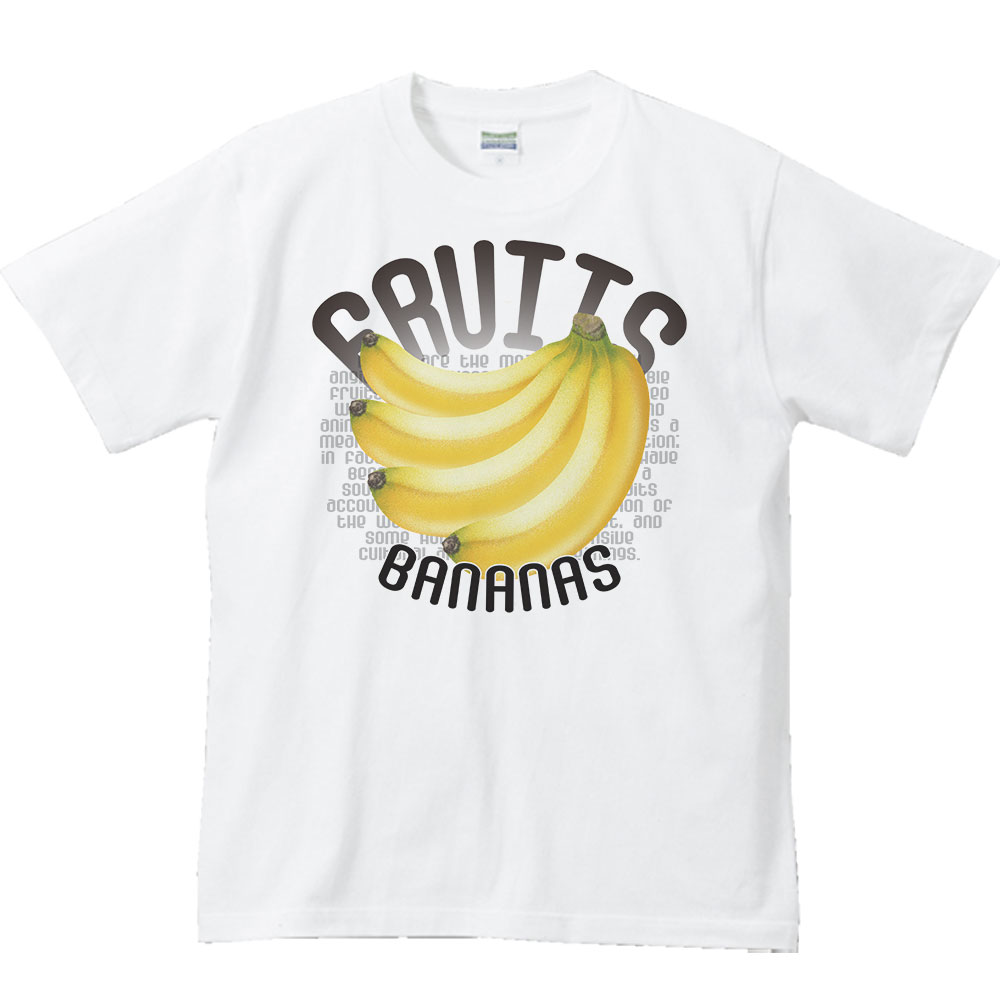 Rakuten - バナナ（果物シリーズ）／半袖Tシャツ