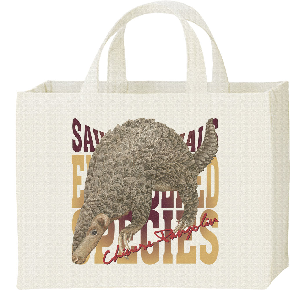 ミミセンザンコウ（絶滅危惧動物）／キャンバスバッグ・スクエア