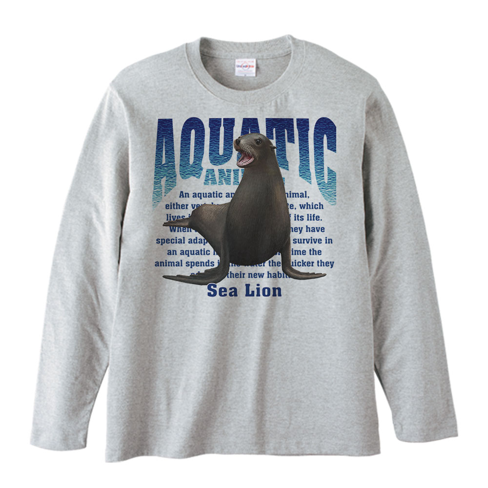 Rakuten - アシカ（水棲生物シリーズ）／長袖Tシャツ