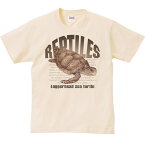 アカウミガメ（亀）爬虫類シリーズ／半袖Tシャツ