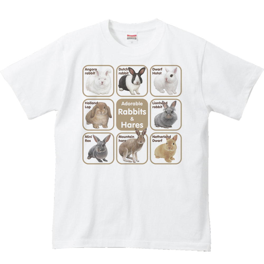Rakuten - ウサギ大好き！／半袖Tシャツ