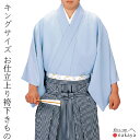 《 袴下きもの 5545 》 大人 水色 無地 袴 踊り 男踊り 衣装 単衣 キングサイズ 男踊り用 名入れ お揃い まとめ買い 送料無料 母の日