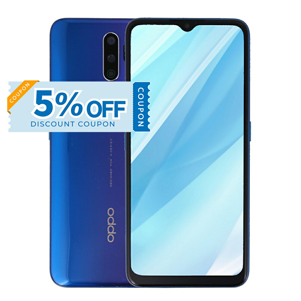 【5%OFFクーポン】【中古】 Oppo A5 2020 CPH1943 64GB SIMフリー 楽天版 [Bランク] 中古スマホ スマホ スマートフォン 携帯 本体 端末 中古 リユース バッテリー 長持ち 保証付き 当日発送 即日発送 送料無料 白ロム 赤ロム保証 美品 高品質 最安値 挑戦中 初期化 済み