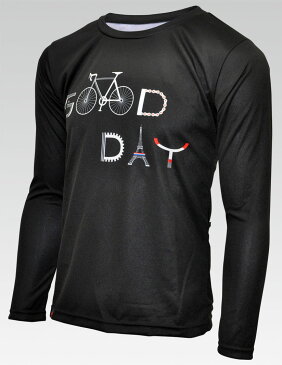 【VALETTE/バレット】good day（グッデイ） ポケT（長袖）【サイクルジャージ/サイクルウェア/自転車/Tシャツ/レプリカ/サイクル/ロードバイク/ウェア/ユニフォーム/ランニングウェア/フィットネスウェア】