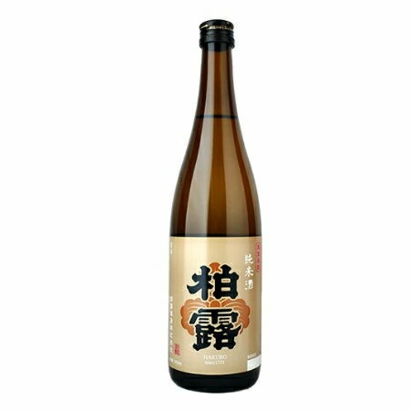 柏露 純米酒 720ml 柏露酒造 日本酒 お酒 ギフト プレゼント 贈答 贈り物 おすすめ 新潟 熱燗 冷酒 辛口 甘口 父の日 有名 限定 話題 人気 旨い 美味しい ランキング メッセージカード のし熨斗