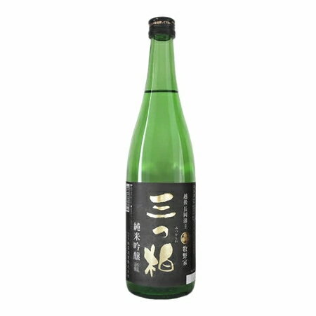 越乃柏露　三つ柏　純米吟醸酒720ml　柏露酒造 日本酒 お酒 ギフト プレゼント 贈答 贈り物 おすすめ 新潟 熱燗 冷酒 辛口 甘口 お中元 お歳暮 正月 父の日 有名 限定 話題 人気 旨い 美味しい ランキング