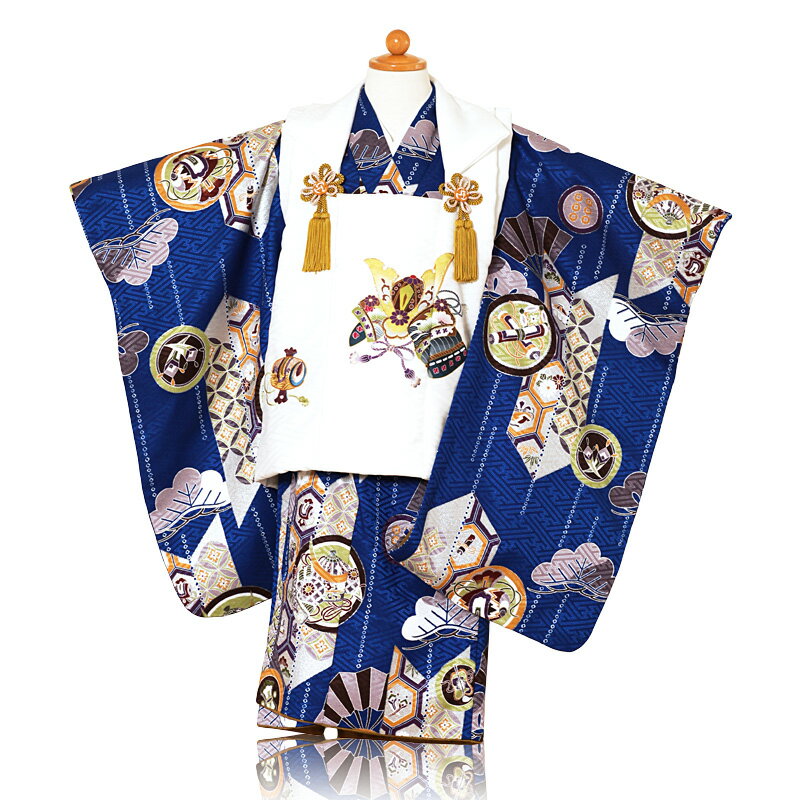 被布 レンタル 男児 七五三 着物 七五三レンタル 3歳男の子 男児 着物 3歳 子供 きもの被布セット お正月 和装 お祝い 3才 3歳 男の子 被布コート ...