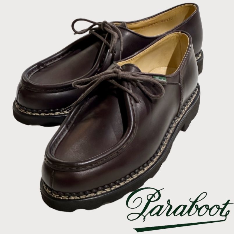 楽天select AZZURO E MARRONEパラブーツ Paraboot ミカエル MICHAEL 革靴 メンズ オールシーズン カジュアル オフィース トラベル キレカジ トラッド チロリアン レースアップシューズ CAFE 濃茶