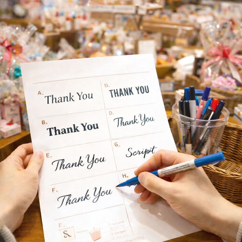 選べるフォント