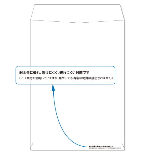 角2 封筒 白封筒 破れない ホワイト 120g 400枚 枠なし センター貼 kwp255