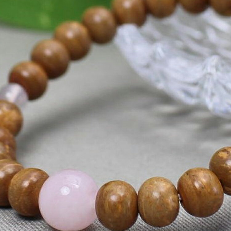 数珠ブレスレット 女性用 男性用 天山菩提樹 紅水晶仕立 7ミリ玉 桐箱入 送料無料 ブレスレット 数珠ブレス パワーストーン数珠 京念珠 腕輪数珠 腕輪念珠 Bracelet パワーストーンブレスレット