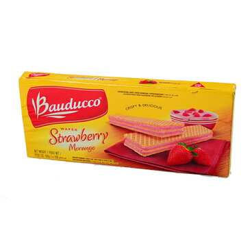 ウェハース イチゴ味 100g (Bauducco)