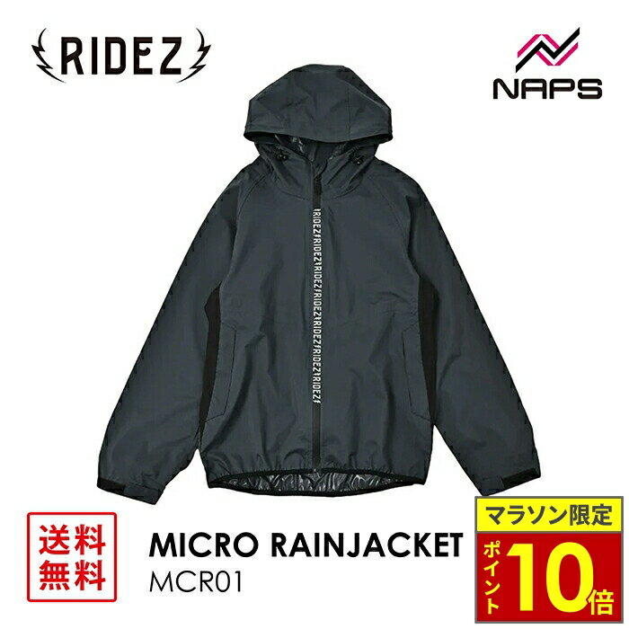 ޥ饽ݥ10ܡ RIDEZ 饤 ޥ쥤󥸥㥱å ֥å MICRO RAINJACKET BLACK MCR...