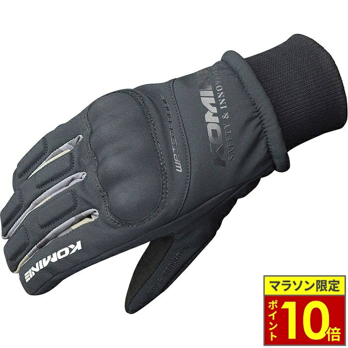 乐天商城 - ＼ポイント10倍／ KOMINE コミネ GK-816 WPプロテクトウインターグローブ-キトラ【Black/Wood Camo】
