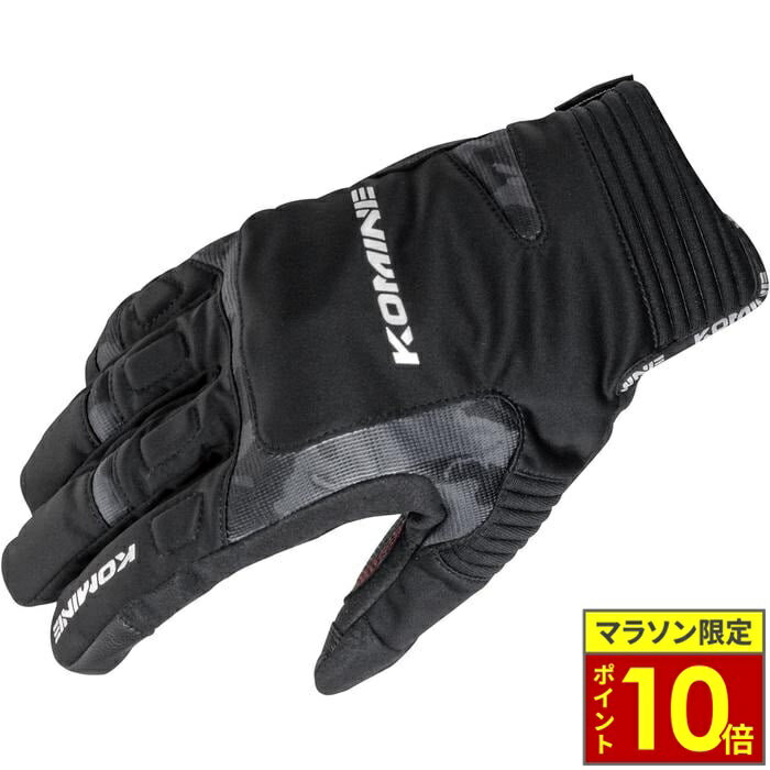 Gloves - ＼ポイント10倍／ KOMINE コミネ GK-801 ウインターグローブカルタゴ【Neo Black Camo】