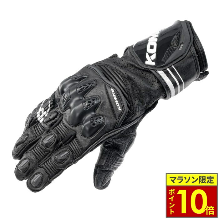樂天商城 - ＼ポイント10倍／ KOMINE コミネ GK-265 R-SPEC レーシンググローブ【Black】
