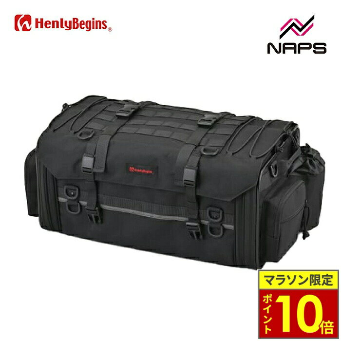 Seat Bag - ＼ポイント10倍／ HenlyBegins ヘンリービギンズ DH-777 シートバッグ BASIC 2 Mサイズ 容量 35〜44L 〜2泊 バイク用 リアバッグ ツーリングバッグ ロングツーリング DAYTONA デイトナ 49807