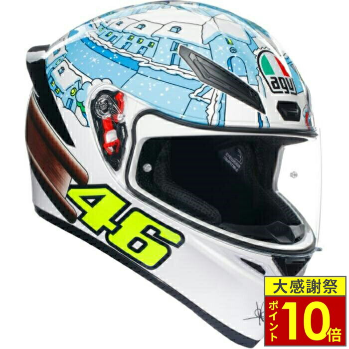 ＼26日迄ポイント10倍／AGV K1 S JIST Asian Fit フルフェイスヘルメット ROSSI WINTER TEST 2017 ヘルメット バイク オートバイ 用品 メンズ レディース 男性 女性 かっこいい おしゃれ メーカー ブランド 人気 おすすめ