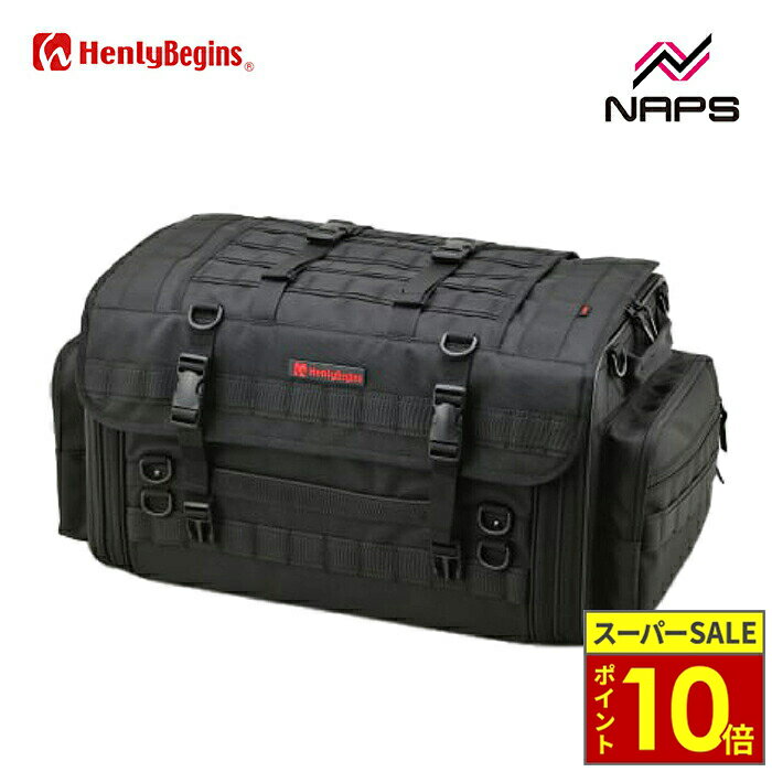 ＼11日迄ポイント10倍／ HenlyBegins ヘンリービギンズ DH-760 キャンプシートバッグ PRO2 LLサイズ 容量 55〜70L バイク用 リアバッグ ツーリングバッグ DAYTONA デイトナ 26214