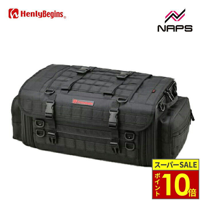 ＼11日迄ポイント10倍／ HenlyBegins ヘンリービギンズ DH-758 キャンプシートバッグ PRO2 Mサイズ 容量 37〜44L バイク用 リアバッグ ツーリングバッグ DAYTONA デイトナ 26212
