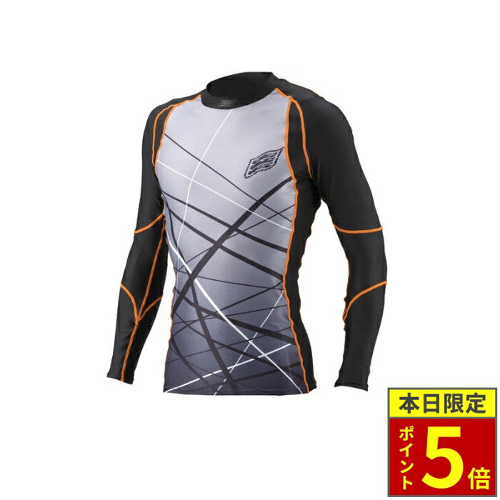 ＼15日ポイント5倍／ HYOD ヒョウドウ HRU001SP BOOST UNDER SHIRTS [SPLASH] アンダーシャツ ブラック/オレンジ