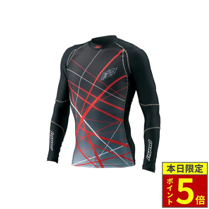 ＼15日ポイント5倍／ HYOD ヒョウドウ HRU001SP BOOST UNDER SHIRTS [SPLASH] アンダーシャツ レッド/ブラック
