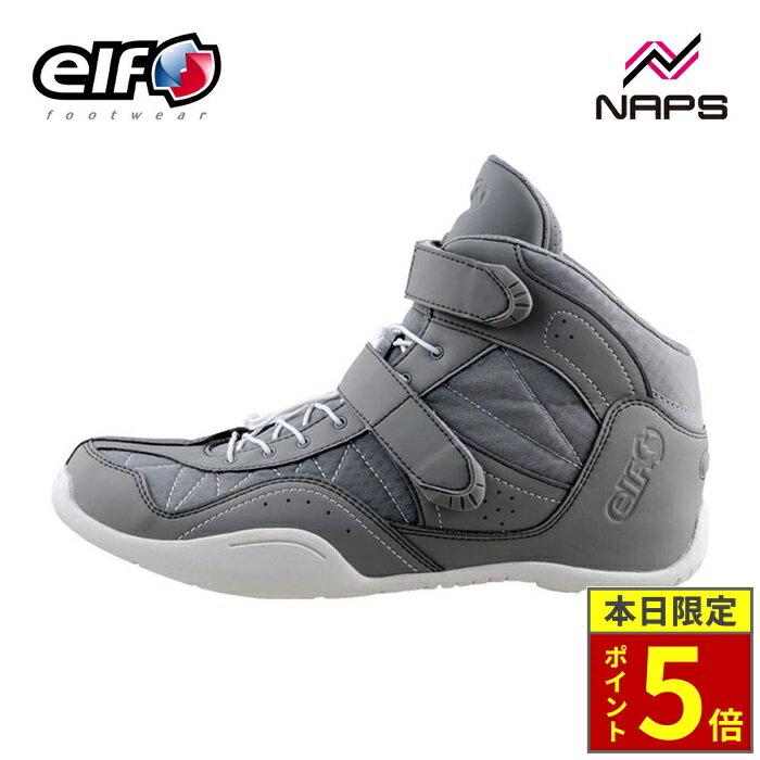 Other - ＼ポイント5倍／ elf エルフ EXA12 エクサ12 ライディングシューズ グレー リフレクター 反射板 防滑 耐油 チェンジパッド メッシュ Clarino クラリーノ エクサ