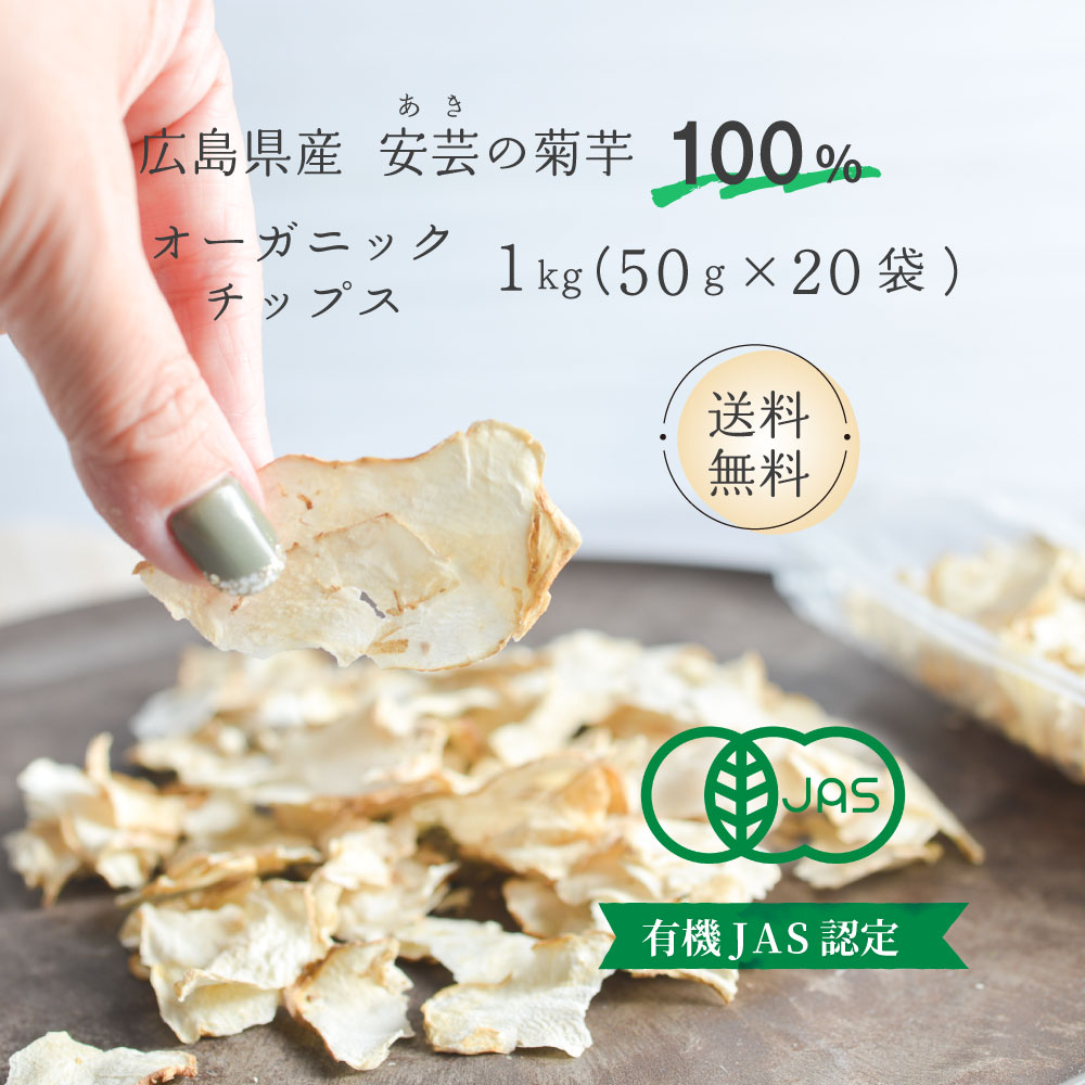 ＼ポイント2倍／国産 菊芋チップス 50g 20袋入り(1k