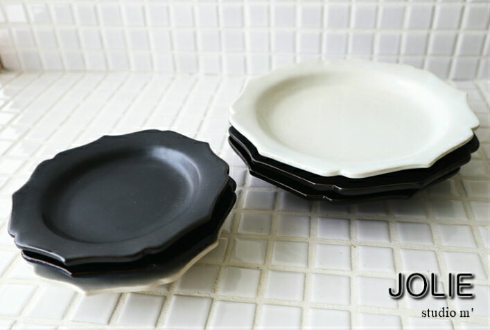 スタジオM' スタジオエム ジョリ 6寸皿 studiom' 食器 器 うつわ 日本製 プレート メインプレート メイン皿 デザート ケーキ皿 陶器 シンプル ナチュラル おしゃれ オシャレ カフェ ギフト お祝い プレゼント 電子レンジ対応 食洗機対応