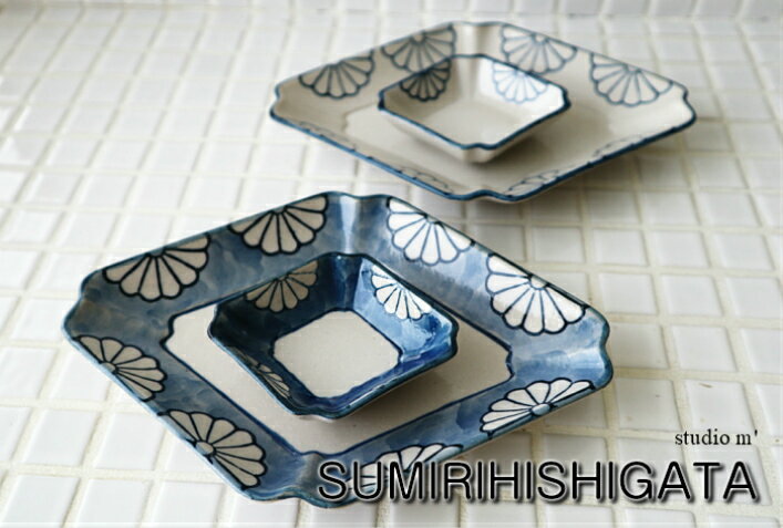 乐天商城 - studio m'　隅入菱形(皿)