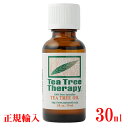 ティーツリーオイル 30ml　 【正規輸入】 天然100％精油（Tea Tree）ティートリー・アロマオイル（T3）エッセンシャルオイル　オーストラリア特産品