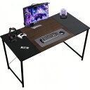 シンプルデザイン120cmデスク|耐久性高いスチールフレーム|収納可能な収納棚付き|メラミン化粧板|ホームオフィスやゲーミングにも最適