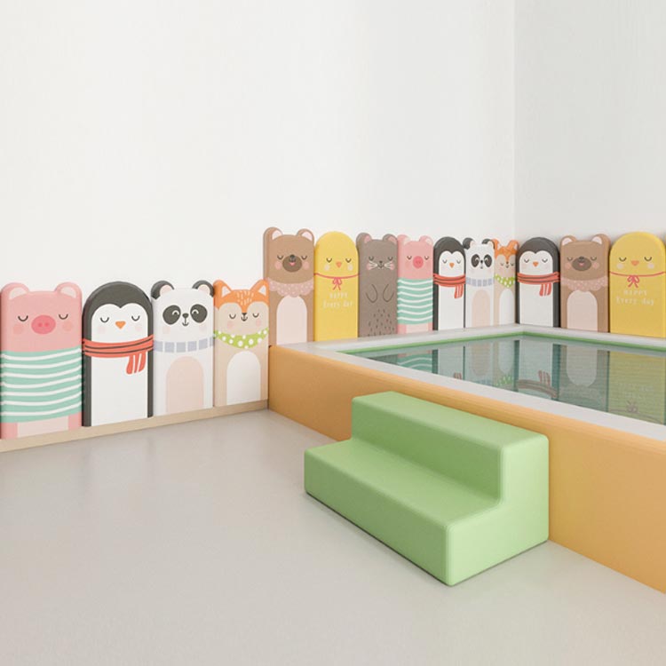 壁クッション 4枚セット 30*60cm 厚さ3cm 厚手 ウォールクッション ベビーガード 壁マット 極厚 アニマル柄 かわいい コーナークッション 子供 赤ちゃん キッズ 安全マット テープ付き 防水 防音 防カビ 無毒性 衝撃吸収 ケガ防止 幼稚園 保育園