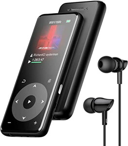 日本正規品・国内認証済 MP3プレーヤー AGPTEK Bluetooth5.1 mp3プレイヤー ウォークマン HIFI高音質 スピーカー搭載 内蔵8GB SDカード対応 128GBまで拡張可能 長再生時間 キーランプ 高コスパ FMラジオ ダイレ