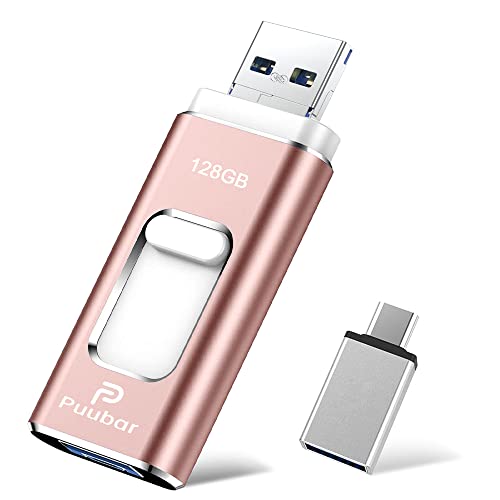 2023о USB꡼128GB 4in1 USB 3.0 եåɥ饤 IOS/USB/Type-C/micro usb եå PC/Pad/Androidб ξޤޥ USB ꡼ ǡ ž¸ ̿ 