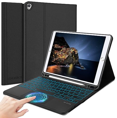 2023年進級版 iPad 9世代 ケース キーボード 10.2インチ 脱着式 傷つけ防止 耐衝撃 タッチパッド付き i..