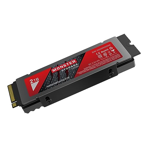 Monster Storage SSD 2TB NVMe PCIe Gen4 4 PS5ǧѤ ɹ: 7,100MB/s 񤭡...