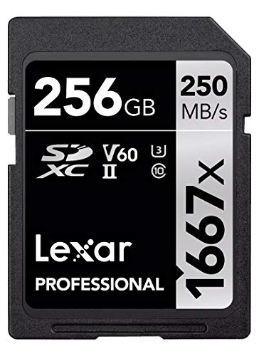 Original Lexar 1667x V60 250MB/s Flash Memory sd